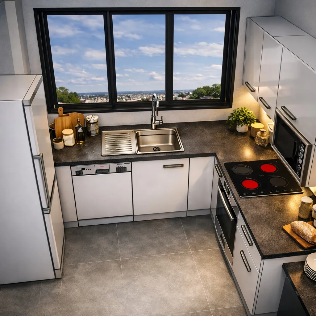 Projet en cours d'une cuisine